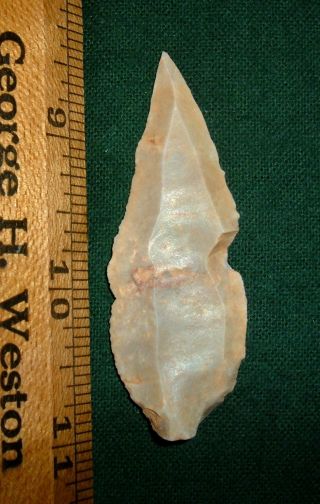 Large Uniface Sahara Mesolithic Blade,  Point,  Ancient African Arrowhead Aaca photo