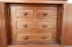 Antique Early Walnut Collectors Cabinet Jewelry Box Spice Drawers 1860s Chest 1800-1899 photo 1