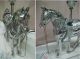 Fab Vintage Retro Lg Silver Chrome Western Saddle Show Horse On Stand Lamp Works Mid-Century Modernism photo 2