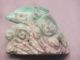 Chinese Hardstone (jadeite?) Carving Of Dolphin In Waves With Glass Eyes 20thc Jade/ Hardstone photo 7