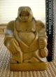 Fine Old Chinese Wood Sculpture Carving Man Buddha Of Rich - Luck Scholar Art. Buddha photo 4