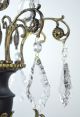 Antique Bronze Chandelier Crystal Vintage Tole Black Gold Gilded French Empire Chandeliers, Fixtures, Sconces photo 4