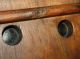 Antique Primitive Wood & Leather Fireplace Bellows Very Good Working Condition Hearth Ware photo 9