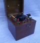 An Antique Mahogany Cased Early 20thc Cat ' S Whisker Crystal Radio Set Other photo 1