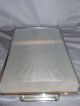 Art Deco Faux Enamel Bar Tray Reversible & Chrome Plated 1930s Other Silver Plate photo 1