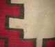 Antique C1885 - 1910 Navajo Red Black Brown & Neutral Tone Geometric Weaving Rug Native American photo 9