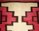 Antique C1885 - 1910 Navajo Red Black Brown & Neutral Tone Geometric Weaving Rug Native American photo 6