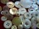 151 Buttons Lots Vintage Rhinestone New Glass Antique Czech Metal Victorian Sew Buttons photo 8