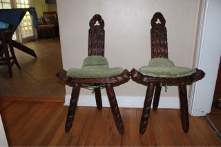 Antique Primitive Birthing Chairs photo