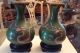 Antique Pair Of Dragon Cloisonne Vases Fine Antiques Vases photo 3