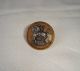 Rare Old Picture Button - George And The Dragon On Wooden Base Buttons photo 1