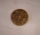 Rare Large Old Brass Picture Button With A Spider Buttons photo 1