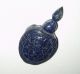 Antique Hand Carved Blue Lapis Lazuli Lay Down Turtle Snuff Bottle Snuff Bottles photo 2
