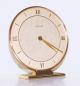 Junghans Brass Table Clock Art Deco Bauhaus 8 Day Mechanic Clockwork Clocks photo 3