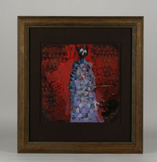 Abstract Expressionist Figurative Painting By Pascal Cucaro / California - Eames photo