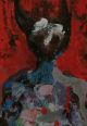 Abstract Expressionist Figurative Painting By Pascal Cucaro / California - Eames Mid-Century Modernism photo 7