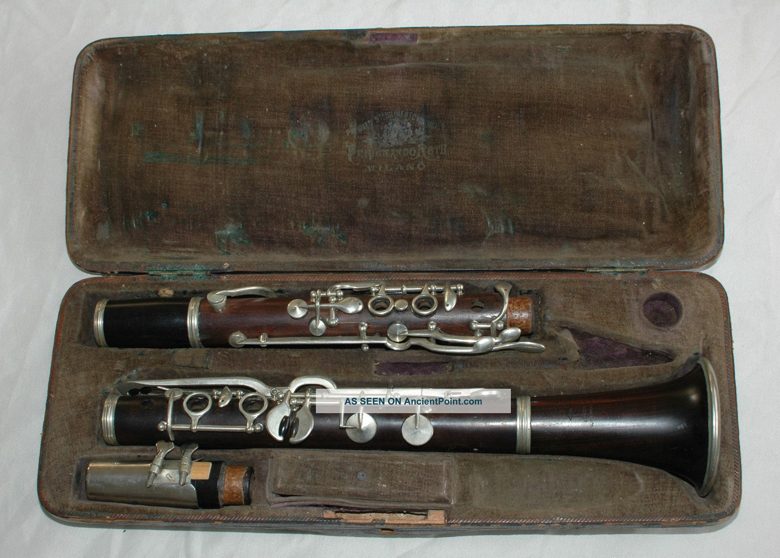 Antique Clarinet Case With Franken - Horn Wind photo