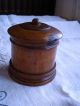 Antique Late 19th.  Century Round String Box - Thread Case - Dispenser - Alder Wood Boxes photo 1