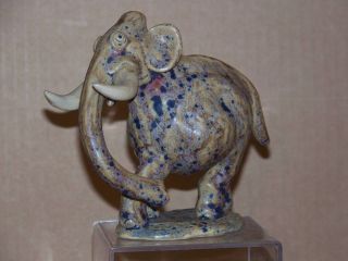 Sweden Scandanavian Art Pottery Mid - Century Modernism Hand Made Elephant photo
