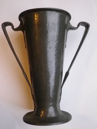 Archibald Knox Liberty & Co.  Art Nouveau Tudric Pewter Vase Tudric 0971 photo