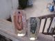 Amazing Pr Of Mid Century Sommerso Seguso Murano Vases 11.  5 Pounds Solid Crystal Vases photo 1