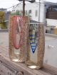 Amazing Pr Of Mid Century Sommerso Seguso Murano Vases 11.  5 Pounds Solid Crystal Vases photo 2