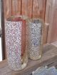 Amazing Pr Of Mid Century Sommerso Seguso Murano Vases 11.  5 Pounds Solid Crystal Vases photo 3