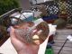 Amazing Pr Of Mid Century Sommerso Seguso Murano Vases 11.  5 Pounds Solid Crystal Vases photo 6
