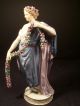 Very Rare Antique Meissen Classical Porcelain Figure Of Roman Goddess Flora Figurines photo 2