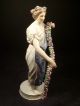 Very Rare Antique Meissen Classical Porcelain Figure Of Roman Goddess Flora Figurines photo 4