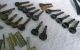 Huge Lot Old Violin Parts Bow Bridge Frog Bone Tuning Pegs Tailpiece Bow Signed String photo 6