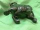Fine Chinese Cherry Amber Carving Of Water Buffalo & Child & Heavy Oxen photo 4