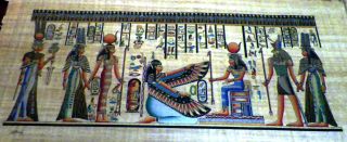 Egyptian Papyrus,  Handmade,  40x90 Cm.  Size (16 