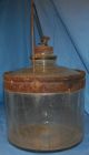 Antique Cleveland Metal Products Kerosene Jar With Handle.  9 