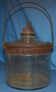 Antique Cleveland Metal Products Kerosene Jar With Handle.  9 