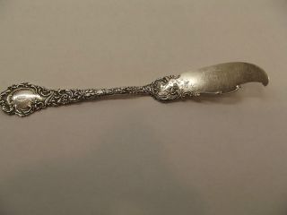 Antique Sterling Silver Rw & S Wallace Butter Knife photo