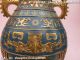 China Royal Family 100% Pure Bronze Cloisonne 24k Gold Beast Veins Palace Vase Reproductions photo 2