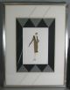 Signed Erte Art Deco Fashion Lithograph 107/300 Deco Frame & Matting Art Deco photo 1
