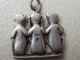 Three Wise Monkeys Silver Charm Pendant Art Deco Hallmarked 835 Germany 1920 - 30 Art Deco photo 1