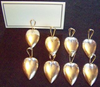 Set Of 8 Sterling By Gorham Place Card Holders - View Our Finethings4sale photo