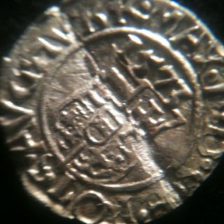 Rare Authentic 1573 Medieval Silver Coin photo