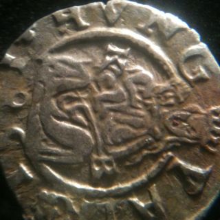 Rare Authentic156 ? Medieval Silver Coin photo