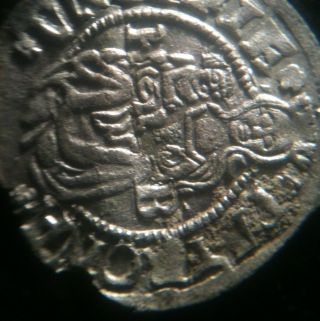 Rare Authentic Medieval Silver Coin photo