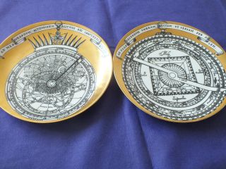 Fornasetti - Astrolabio - 1950 ' S A Pair Of Stunning And Rare Plates photo