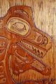 Haida Indian Tribe Wood Carved Killer Whale Totem By D.  Kipling - Authentic,  Big Native American photo 3