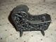 Antique Cast Iron Baby Cradle Small Toy Sample ? Goth Baby Carriages & Buggies photo 3