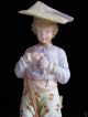 Pair Bisque Porcelain Figurines Boy Girl Figures Rudolstadt Germany Ca1895 Rare Figurines photo 1