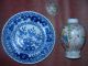 Fine 18thc Chinese Famille Rose Tea Caddy + 18c Chinese Blue & White Saucer Dish Tea Caddies photo 9