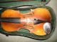 Vintage / Antique German Violin & Case No Makers Name Copy Of Stradivarius String photo 1