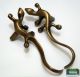 Set Of Pair 2 Pcs New Brass Antique Solid Lizard / Gecko Cabinet Brass Knob Door Knobs & Handles photo 6